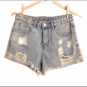 High Waist Denim Shorts Size Small